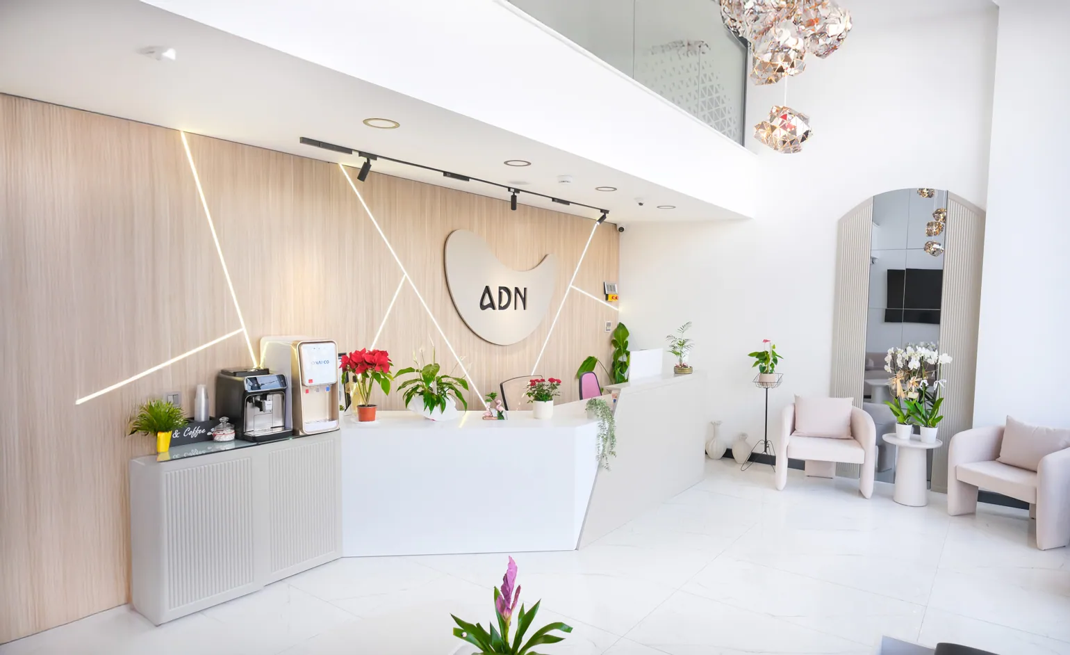 Empfangsbereich der ADN Smile Clinic Antalya